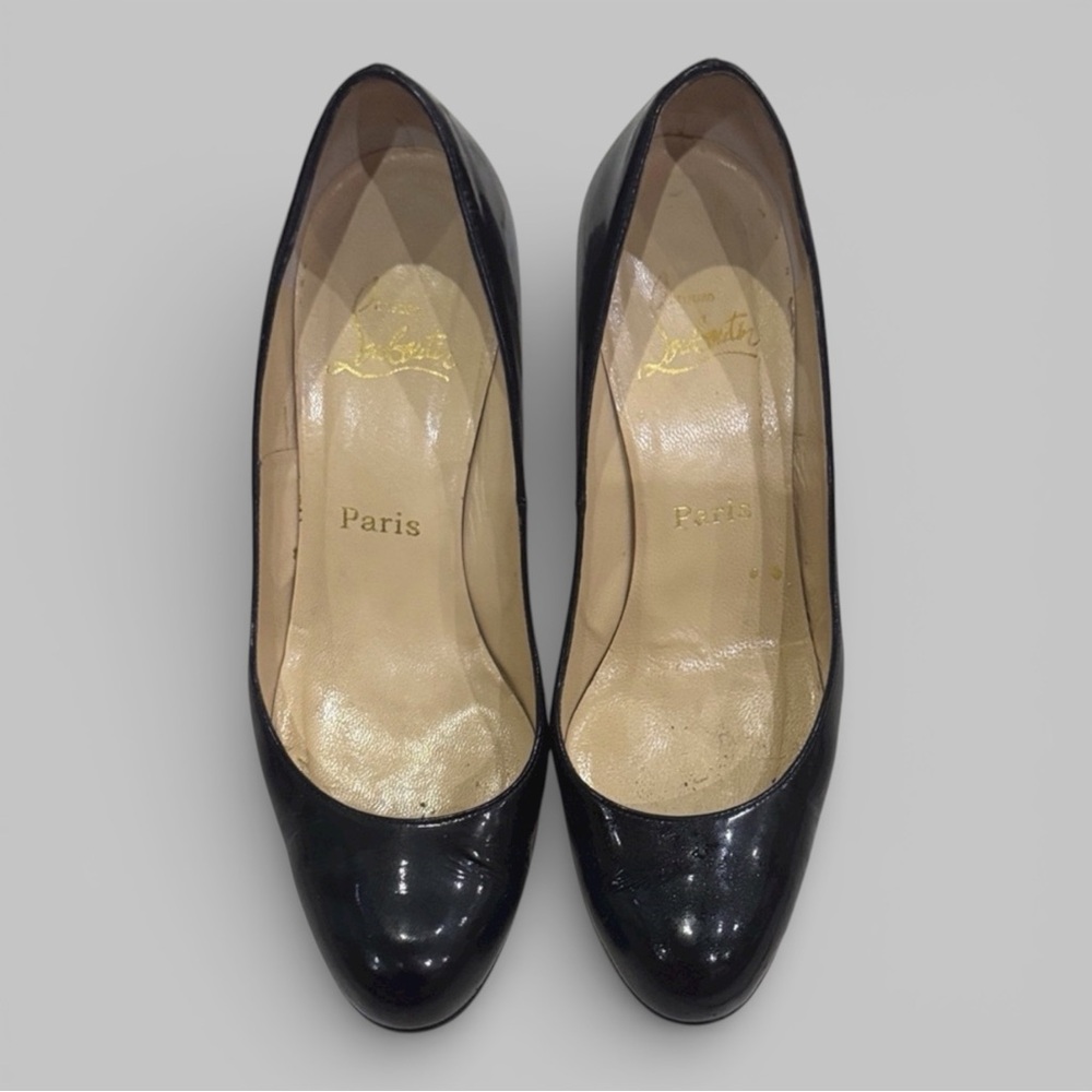 Christian Louboutin Black Patent Heels